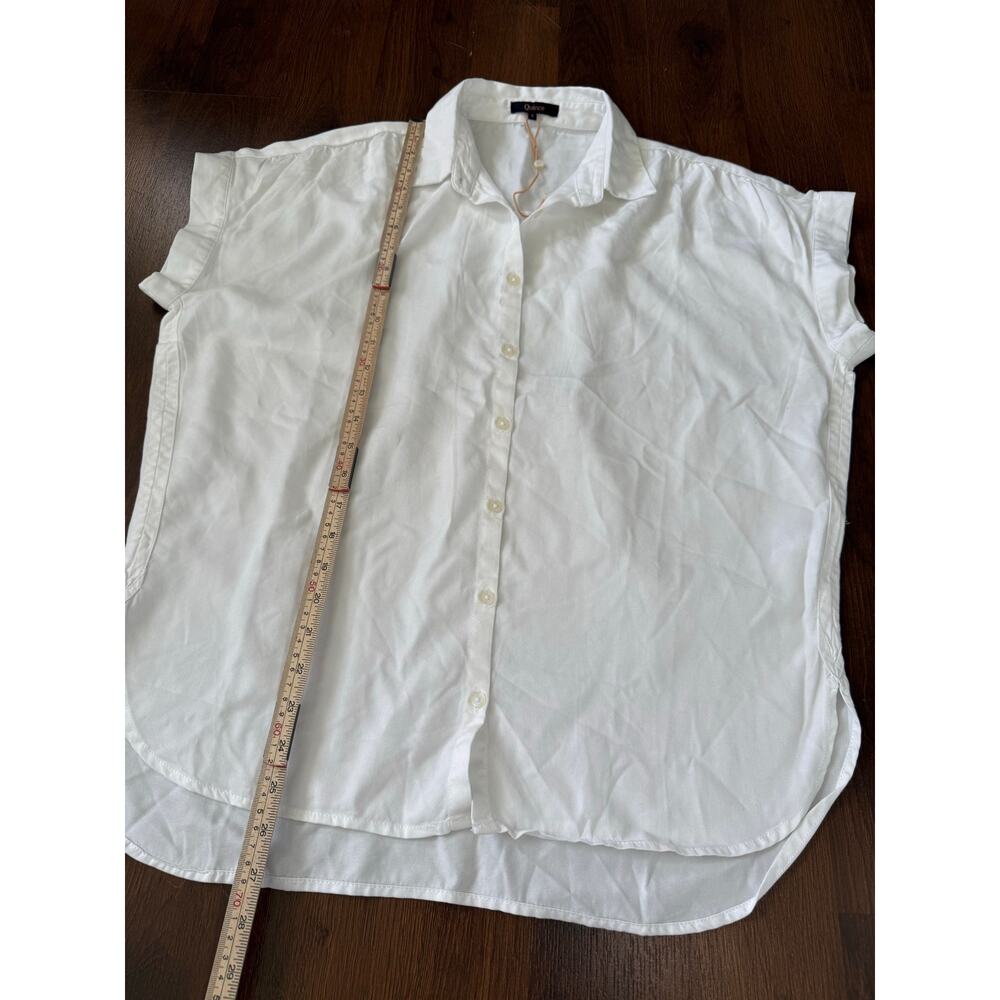 Quince NWOT Vintage Wash Tencel Camp Shirt White Sz S Minimalist Casual - Picture 5 of 7